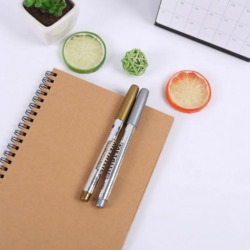 2 шт./компл. DIY Новые металлические Водонепроницаемый маркер с перманентной