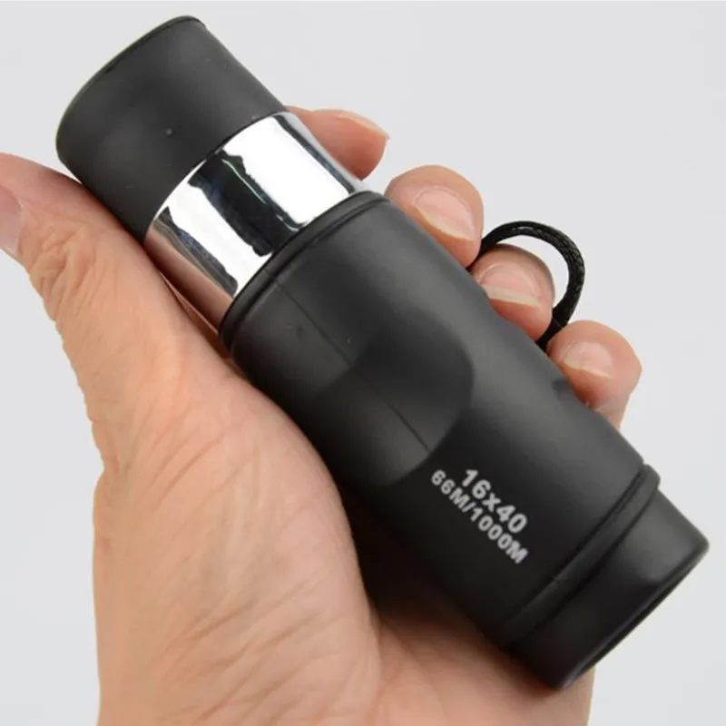16X40 высокой мощности монокуляр телескоп для смартфона Spyglass открытый черный
