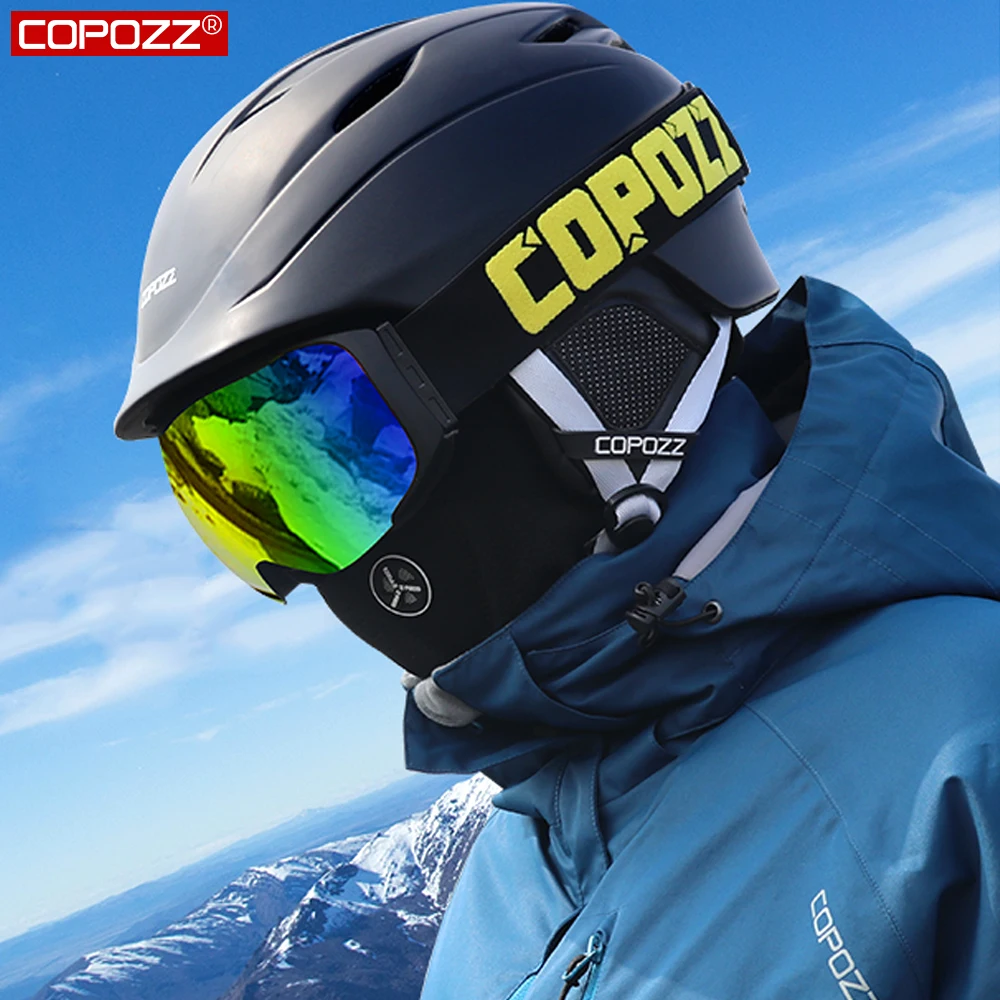 COPOZZ лыжный шлем безопасность Спорт цельно Формованный дышащий сноуборд