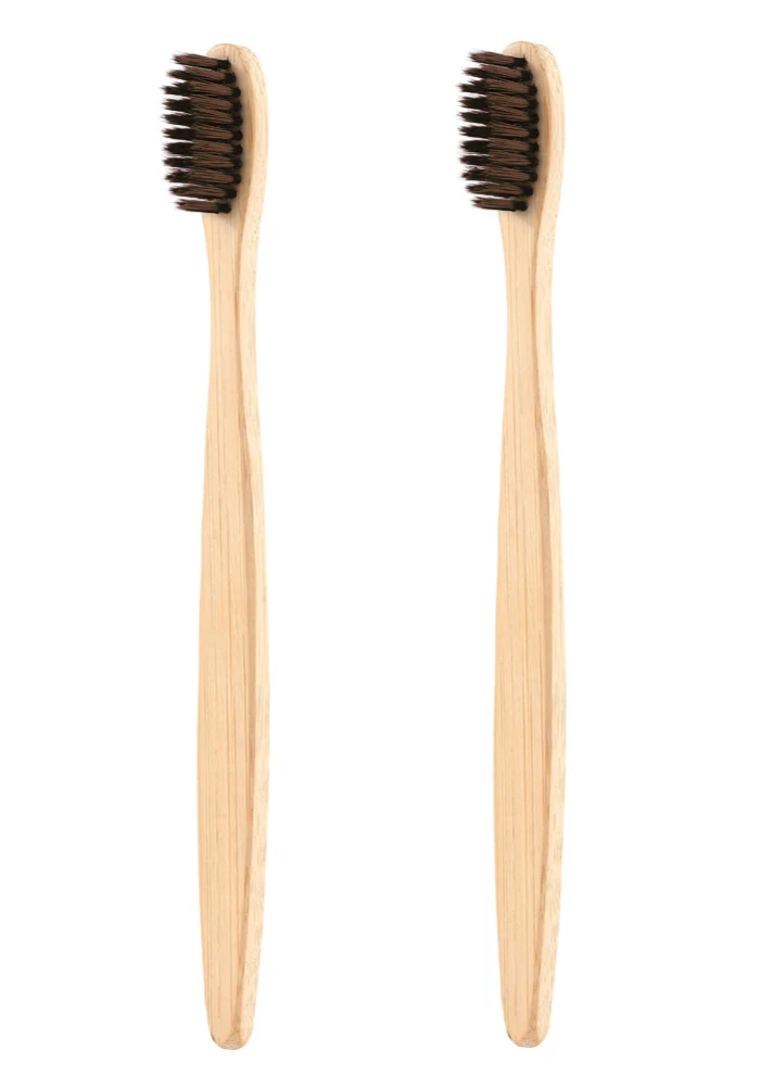 2pcs brush Отбеливающий порошок активированного угля для гигиены полости рта Очистка зубов Зубная пластина зубные пятна с щеткой для чистки зубов TSLM2 - Цвет: 2pcs brush