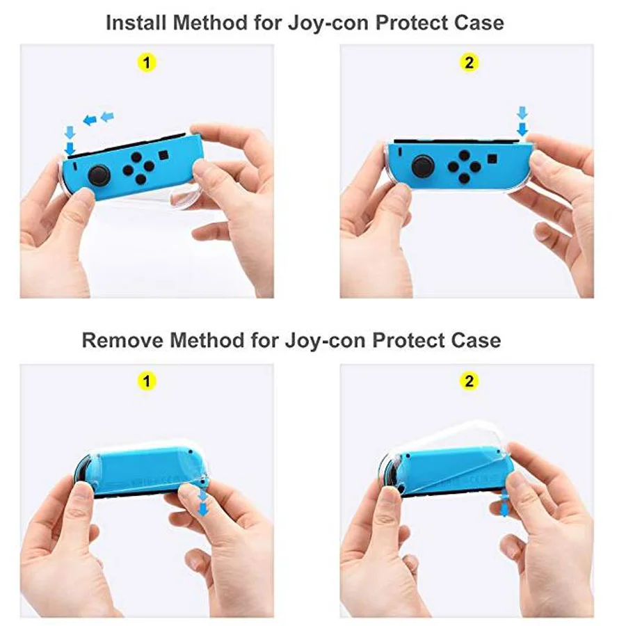 Прозрачная задняя крышка для Nintendo Switch NS NX|Запасные части| |