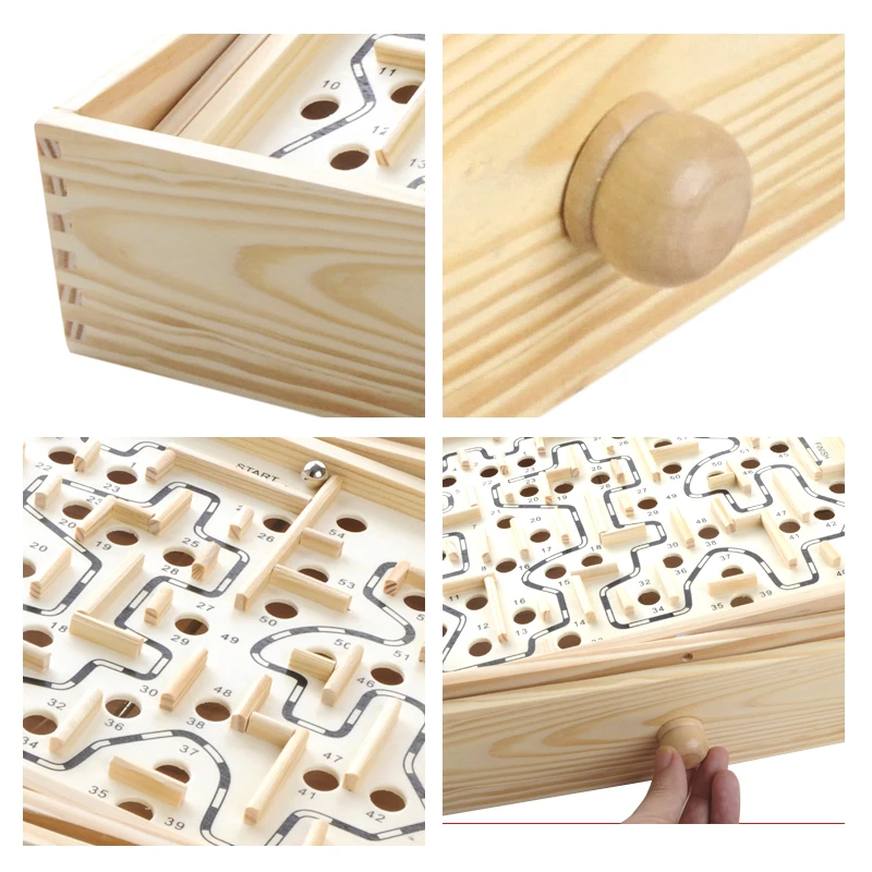 MITOYS 3D головоломка деревянные лабиринтные игрушки доска мяч лабиринт игры игрушки ручной работы детские развивающие Пазлы Размер: 32*28 см