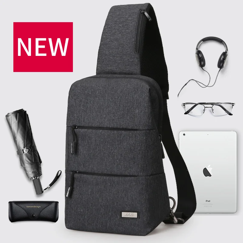 Мужская нагрудная сумка Mark Ryden новая мессенджер для коротких поездок лето 2020|men