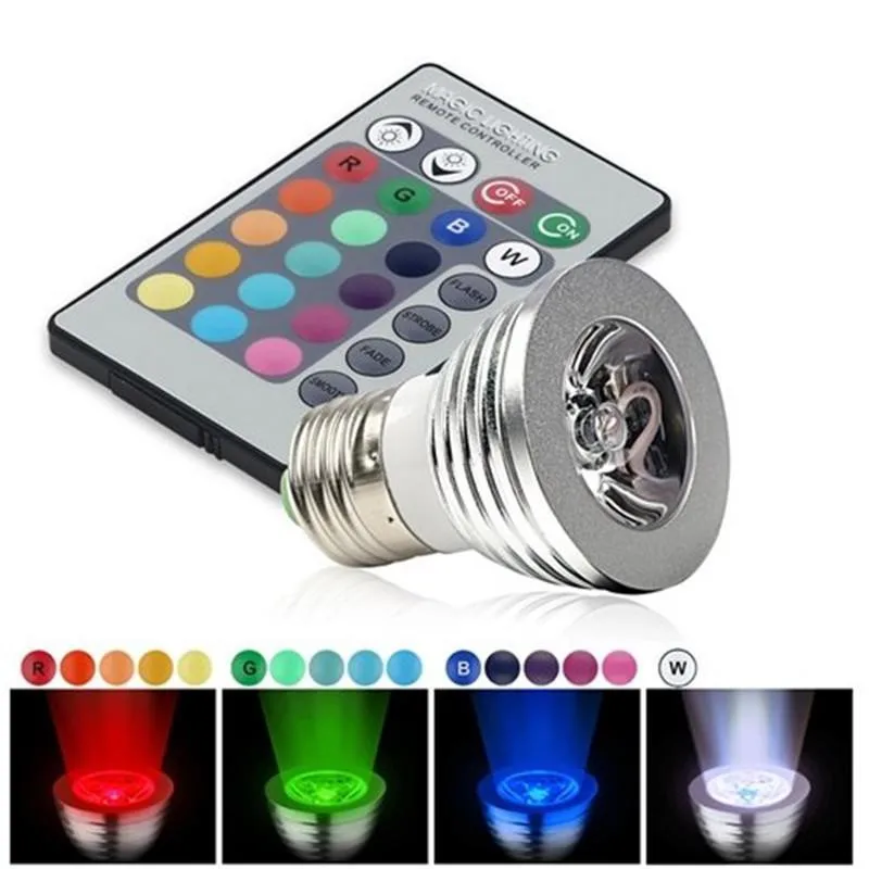 Светодиодный цветная (RGB) Светодиодная лампа 3 W 16 Цвет меняющийся точечный