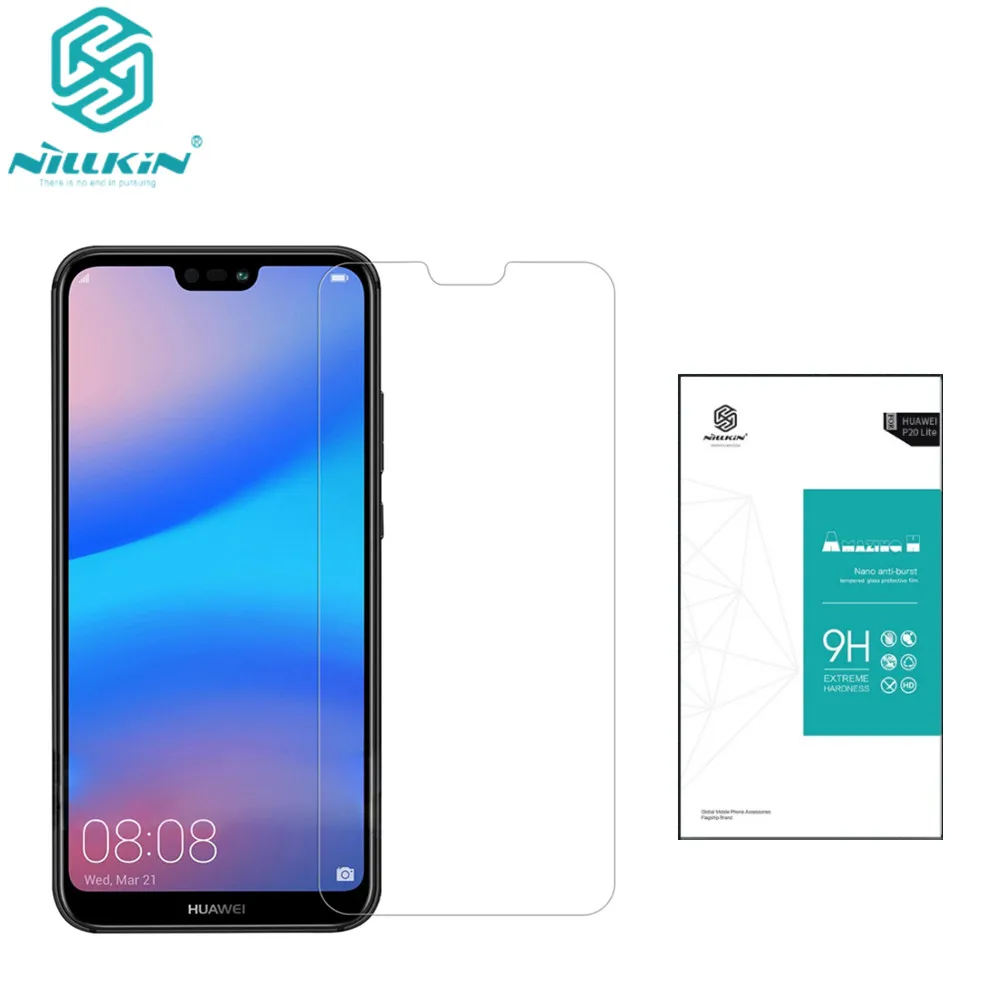 Закаленное стекло NILLKIN Amazing H для Huawei P20 Lite взрывобезопасная защитная пленка 9H 0 3 мм