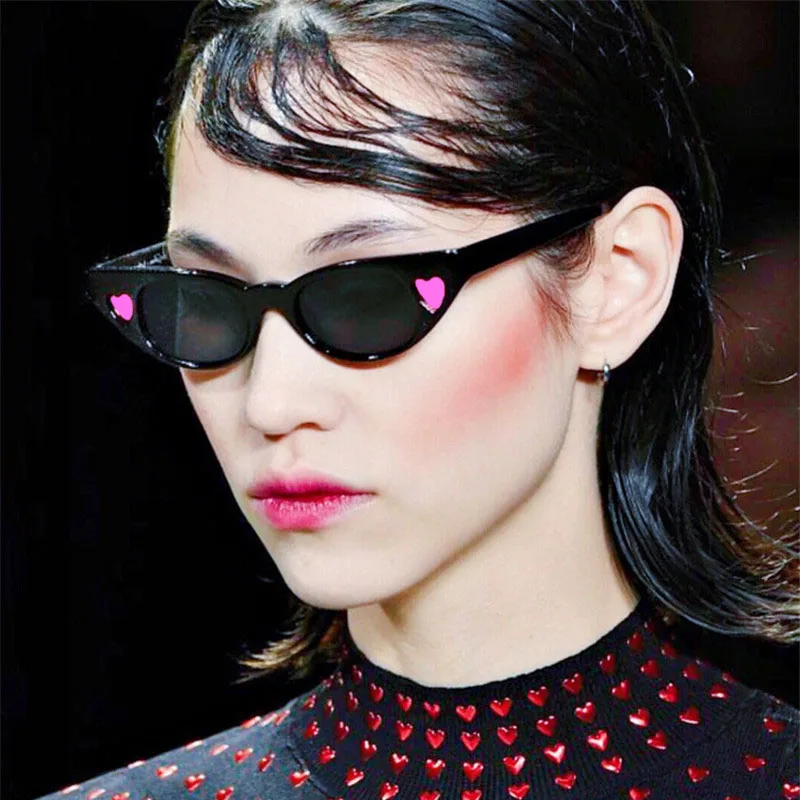 Женские солнцезащитные очки в стиле ретро Lunette Soleil Femme модные с изображением