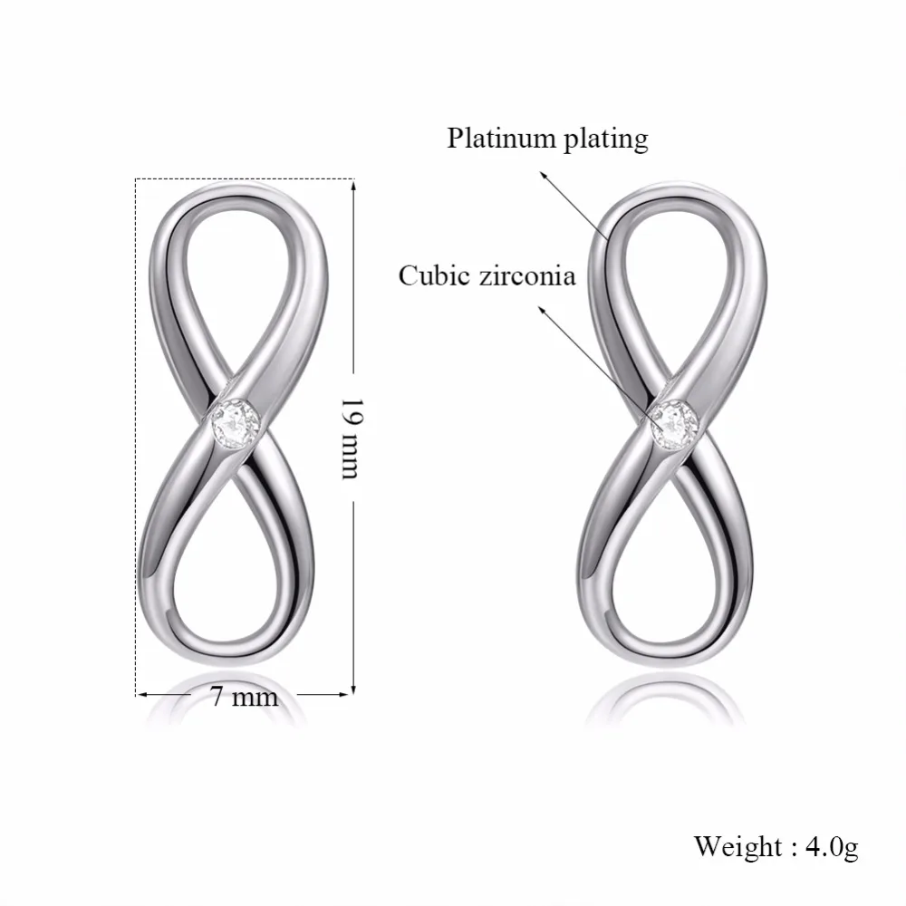 Женские серьги DEELAN модные из розового золота с кристаллами безлимитное