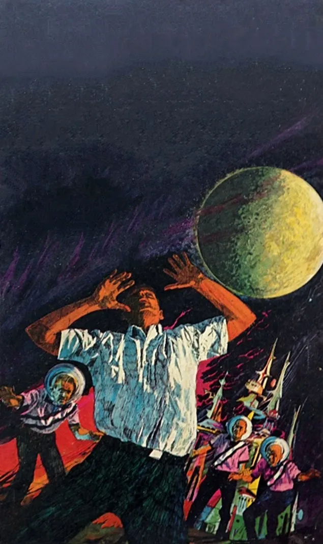 Три миры чтобы завоевать 1964. Sci-Fi научная фантастика Ретро ВИНТАЖНЫЙ ПЛАКАТ из
