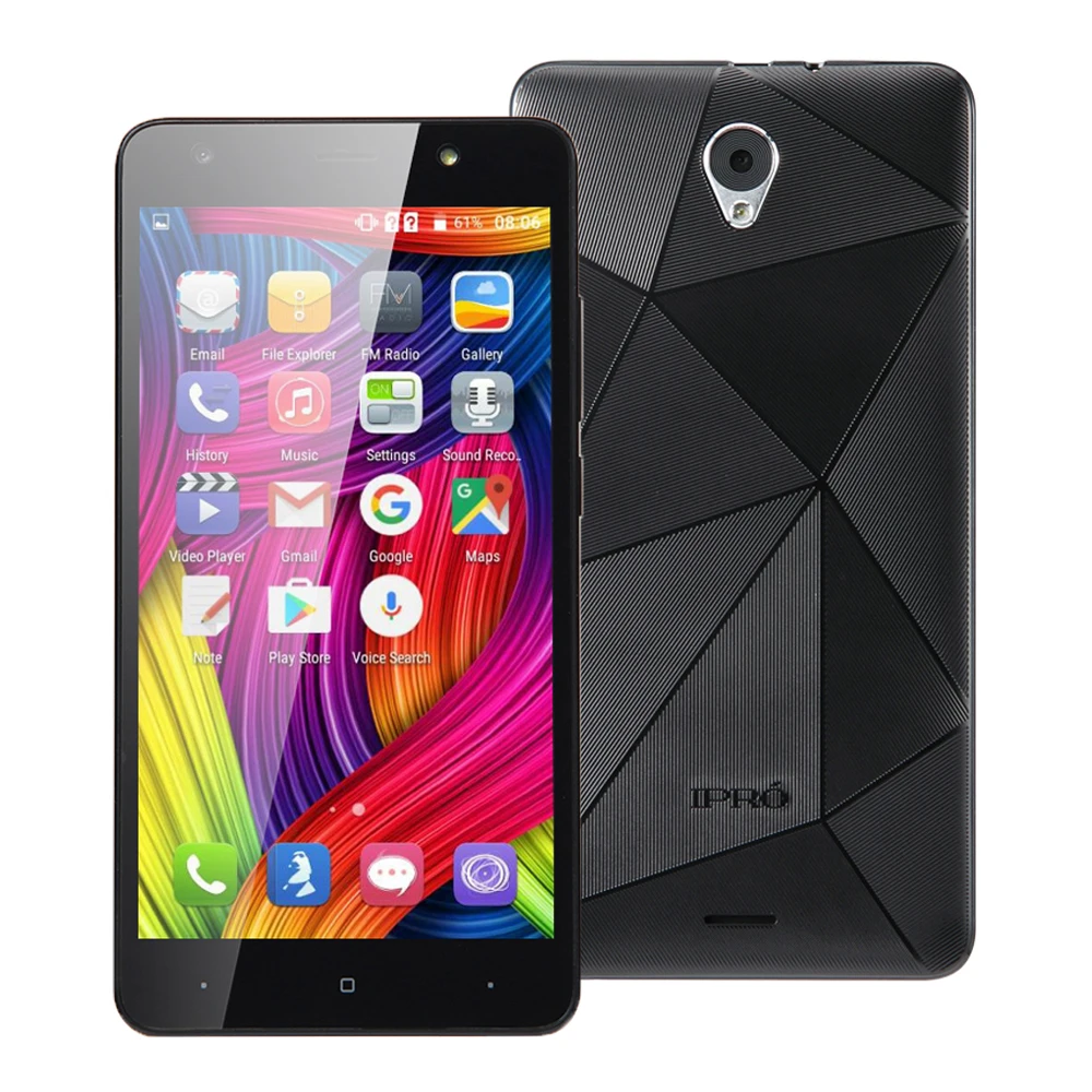 Ipro Kylin 5.5 Смартфон Android 6.0 открыл мобильный телефон дюймов сенсорный 4 ядра 1 ГБ 8 3 г