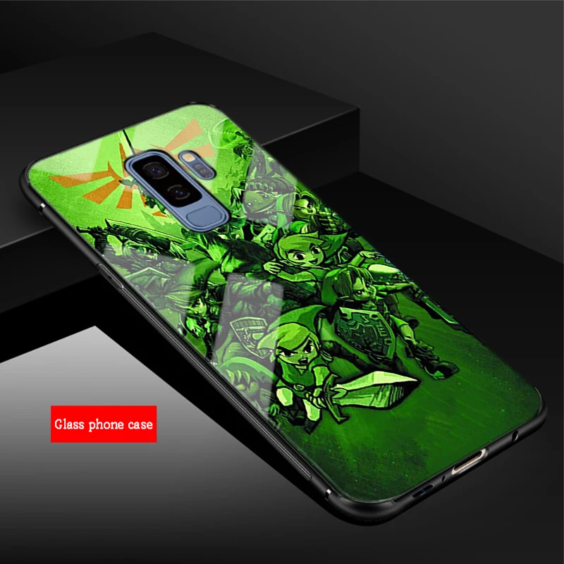 Из игры «Легенда о Зельде закаленное Стекло чехол для телефона для samsung Galaxy A6 A6S A8 A8S J6 J8 S8 S9 S10 PLUS, NOTE 8, 9 - Цвет: B19041710-07.jpg
