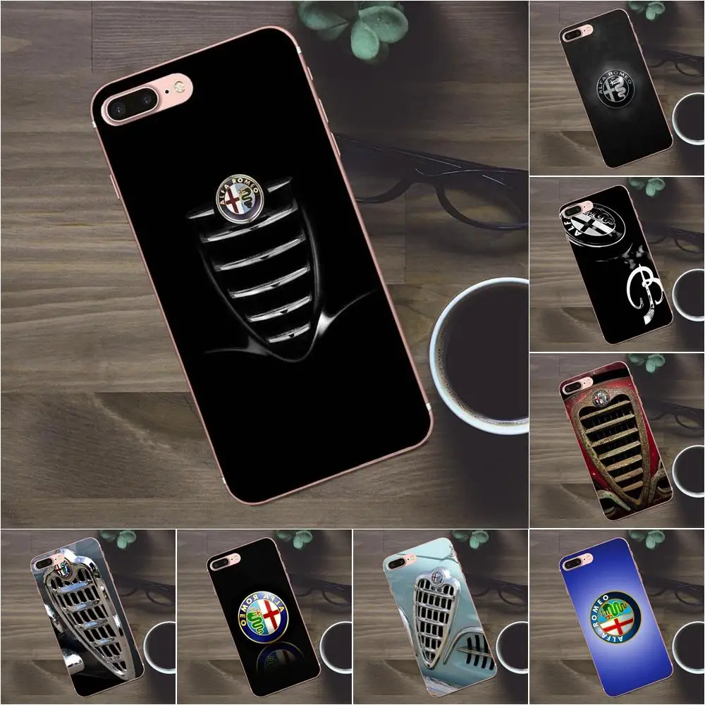 Мягкий живой телефон с логотипом Alfa Romeo для Huawei G8 Honor 5C 5X 6 6X 7 8 9 Y5II Mate P7 P8 P9 P10 P20 Lite Plus