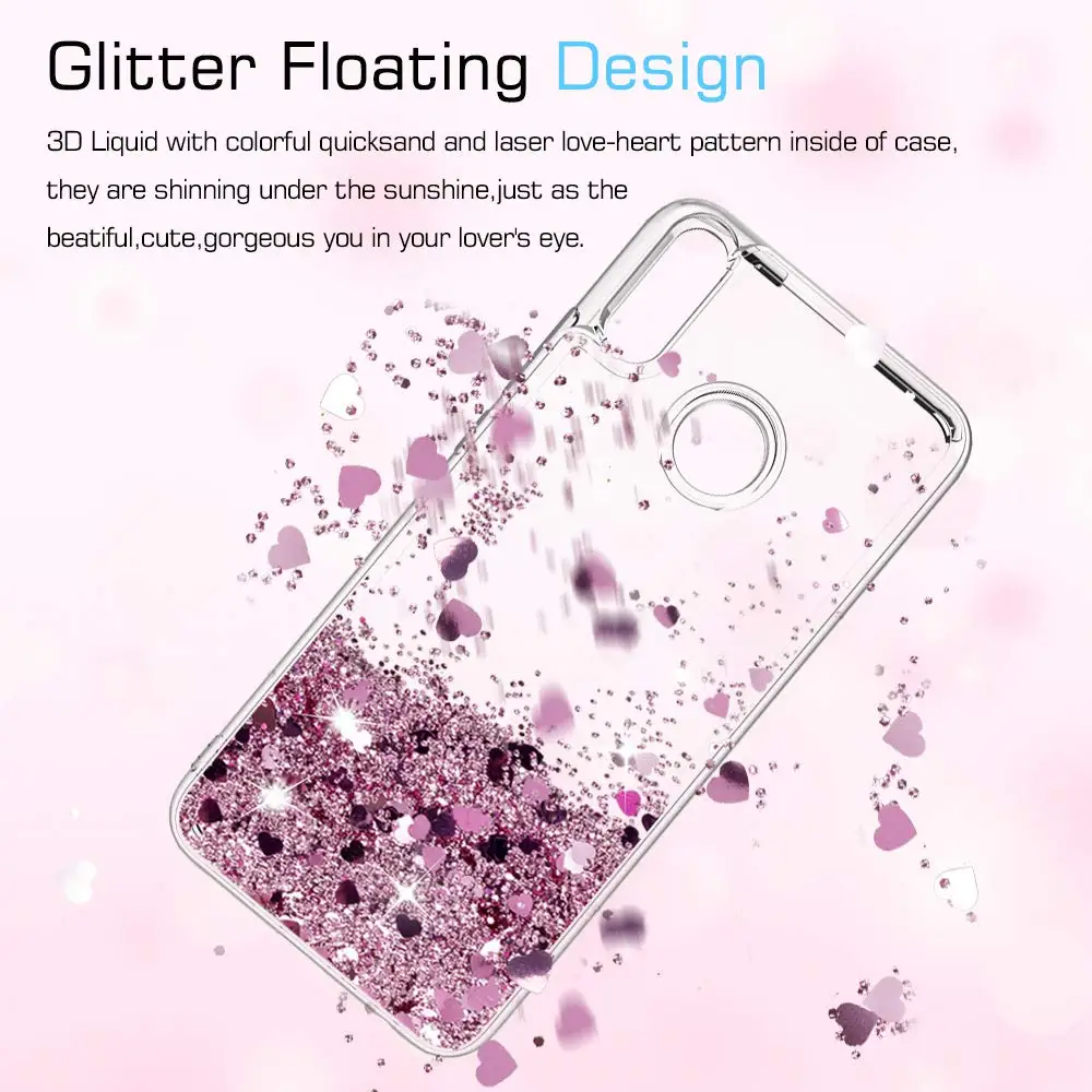 Huawei Y9 2019 case Dynamic Liquid Quicksand Glitter Cases on For Enjoy 9 plus Coque Soft TPU Slicone Cover |