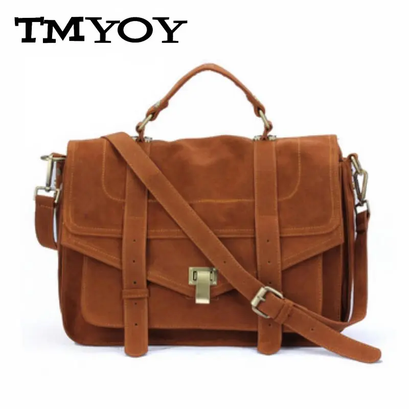 TMYOY модные женские туфли кожаная сумка женская через плечо Винтаж нубук Bolsas