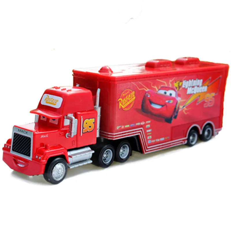 

Disney Pixar Cars Toys No.95 Lightning McQueen Mack Truck 1:55 Scale Diecast Metal Alloy Model Toy For Children'S Gifts