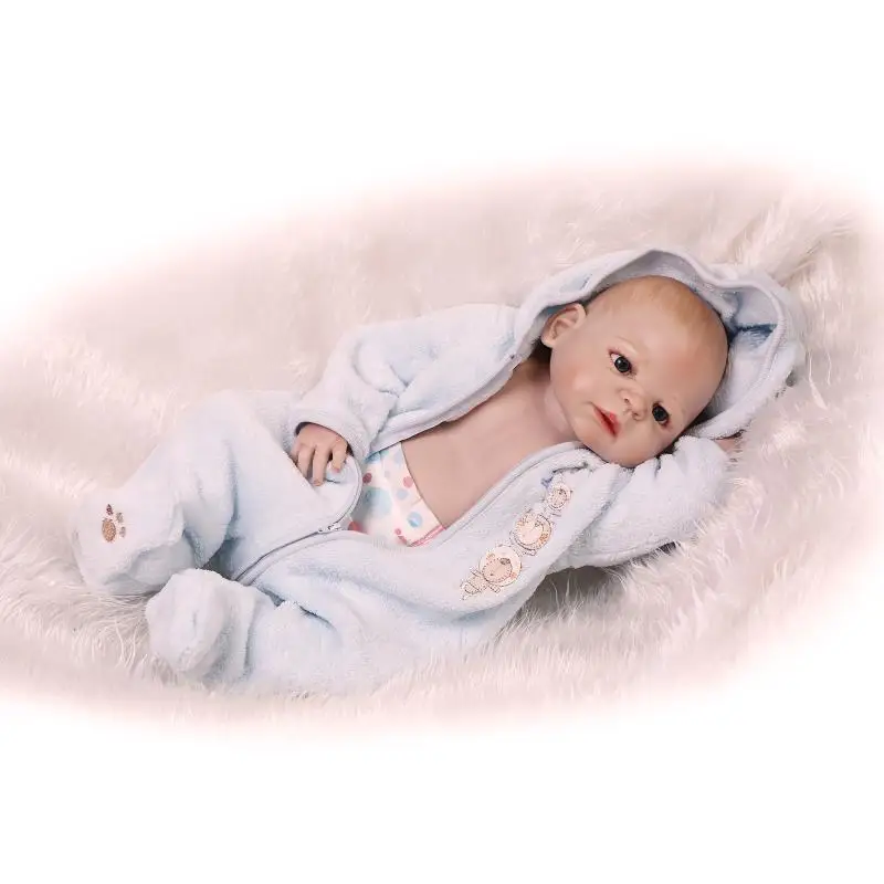Npk dolls 23 &quotполностью силиконовые куклы для новорожденных Bebe alive мальчиков BJD bebes