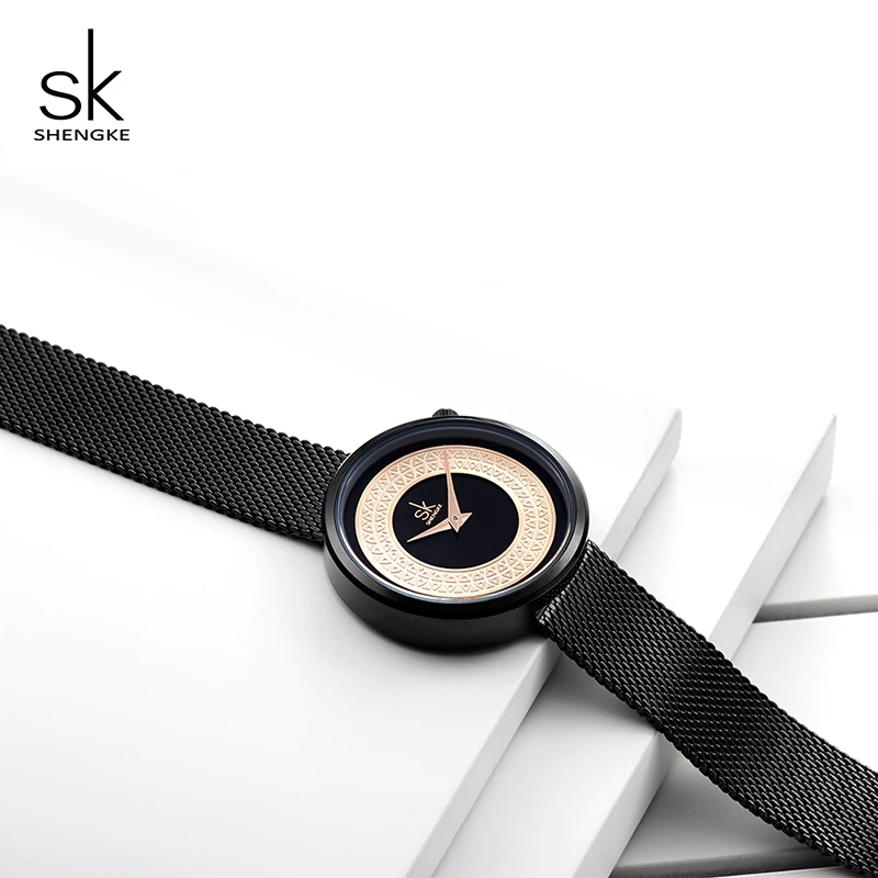 Shengke Creative Women Watches Ladies Luxury Quartz Watch Reloj Mujer 2021 New SK Women's Day Gift For #K0094 | Наручные часы