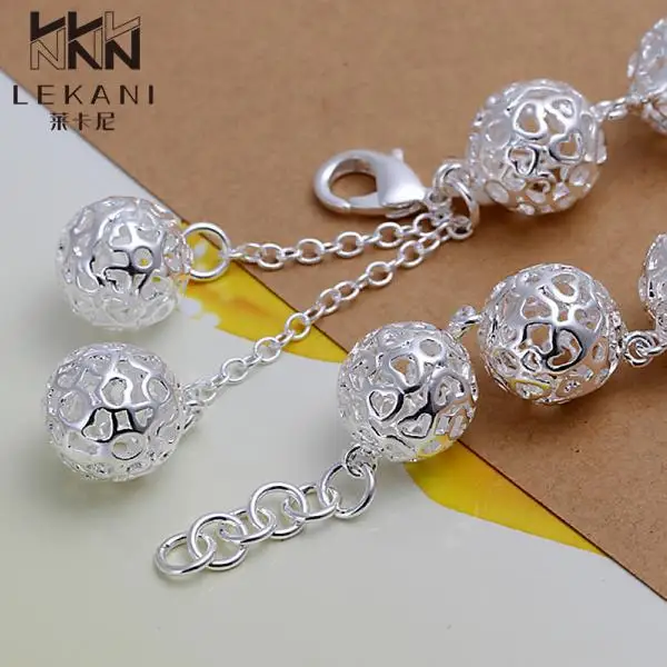 good quality hot sale Latest Women Classy lobster Design trendy silver plated ball bracelet Factory Direct Sale H088 |