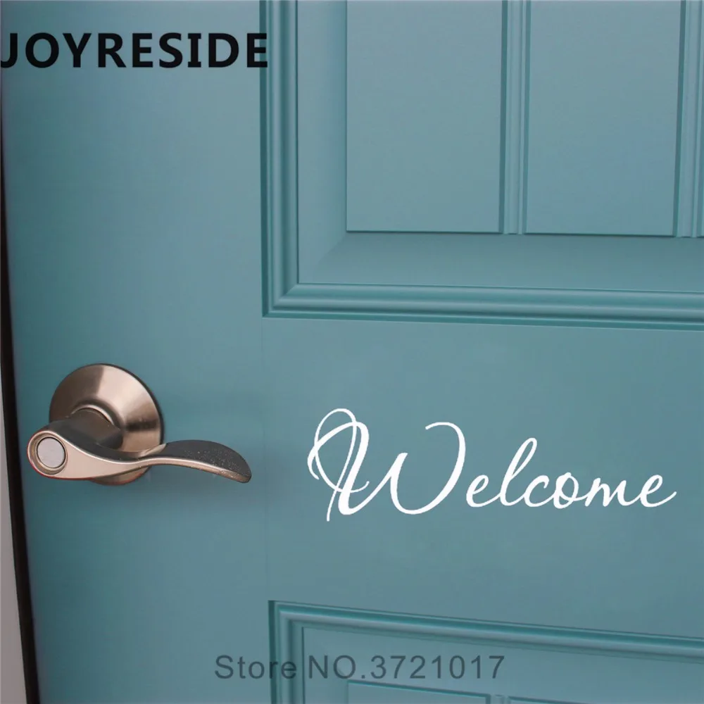 Наклейки с надписью Добро пожаловать спереди теплый художественный дизайн