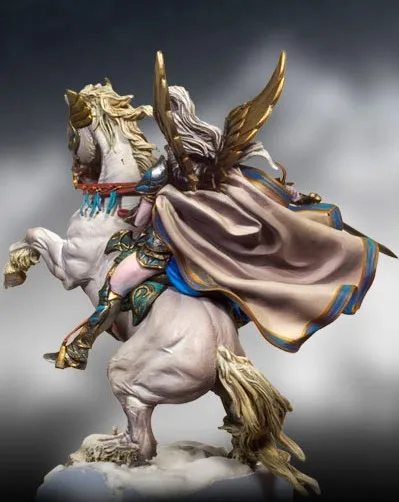 1/32 масштабные фигурки в стиле Фэнтези 54 мм женские ares и horse Pegasus набор моделей из