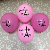 12 pink paris eifel tower balloons i love paris theme sweet 16 birth princess 7th 13th birthday party baby shower decorations