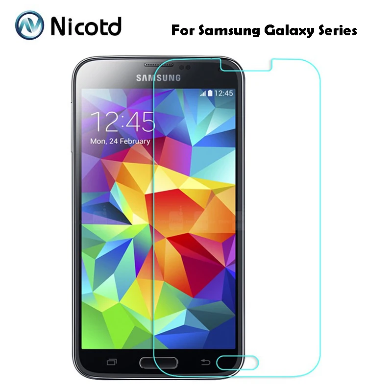 Закаленное стекло 9H 0 3 мм 2.5D Arc для Samsung Galaxy S6 S5 S4 S3 S2 Note 5 4 2 Взрывозащищенная защита