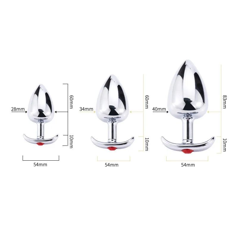 Анальная пробка из нержавеющей стали стимулятор простаты металлическая