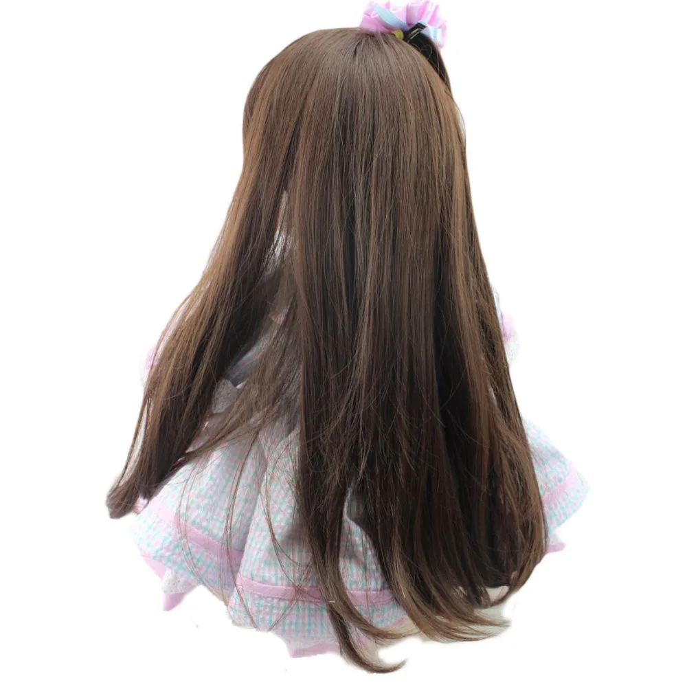NPK 55CM Reborn Baby Doll Toy for Girl Vinyl Newborn Long Hair Princess Fashion Realista Bebe Menina Birthday Gift 2019 | Игрушки и
