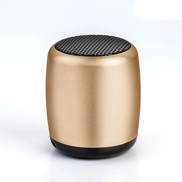 Gold Aimitek TWS супер мини беспроводной Bluetooth динамик карманный размер Портативный бас алюминиевый динамик селфи пульт дистанционного управления Кнопка воспроизведения музыки - Цвет: Gold