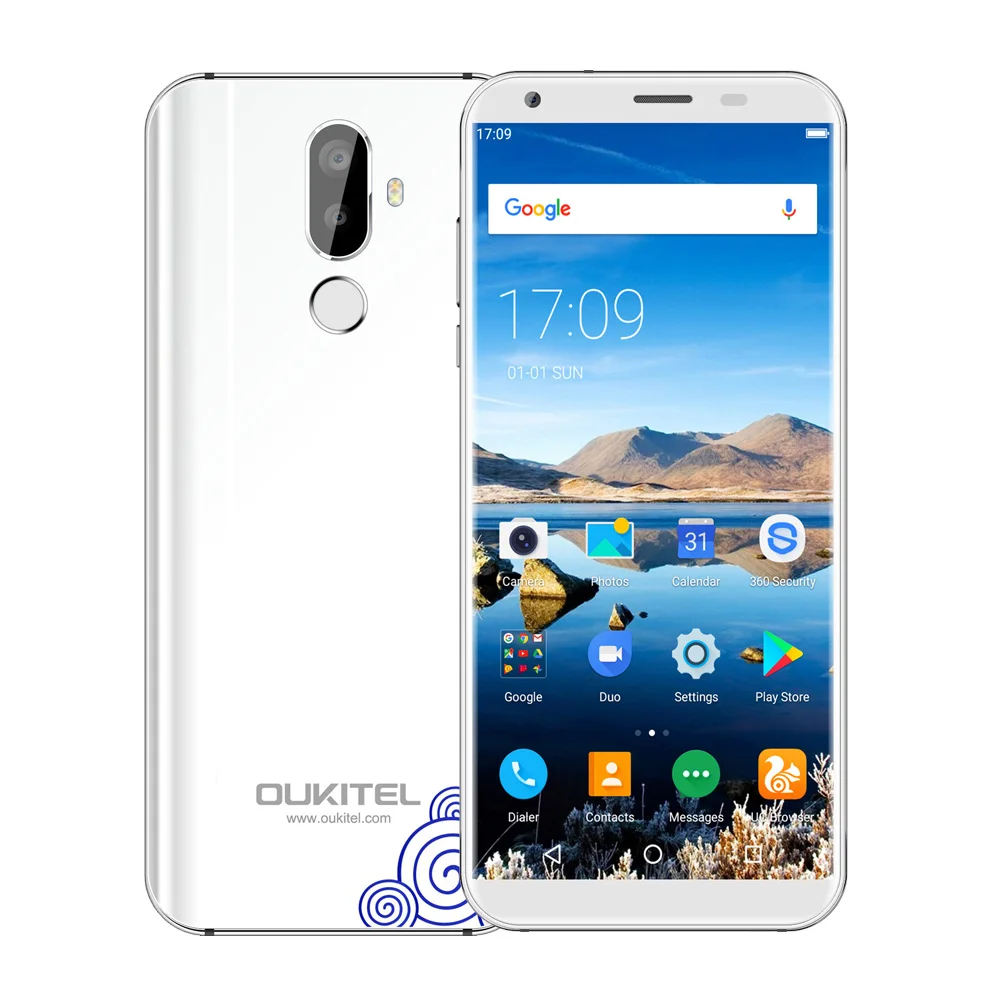 OUKITEL K5 Quad Core отпечатков пальцев Android 7 0 смартфон 2 + 16 ГБ 13 5 Мп мобильный телефон