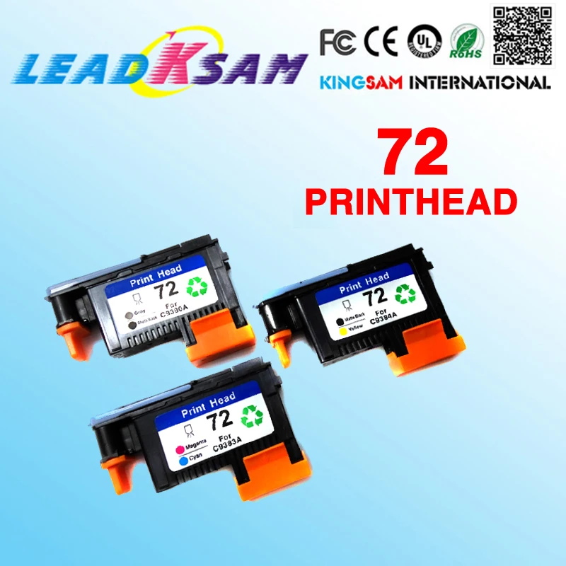 3 шт = 1G/PK + 1 M/C MB/Y совместимы с hp72 печатающей головкой 72 C9380A/C9383A/C9384A Designjet