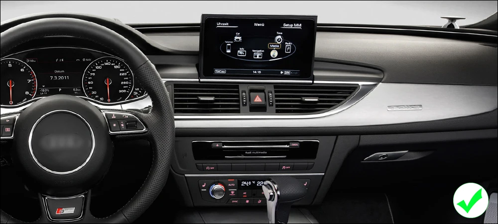 Ips Android 8,0 автомобильный мультимедийный плеер gps навигация для Audi A6 4G 2011~ MMI стиль HD экран 2 Гб+ 32 Гб WiFi