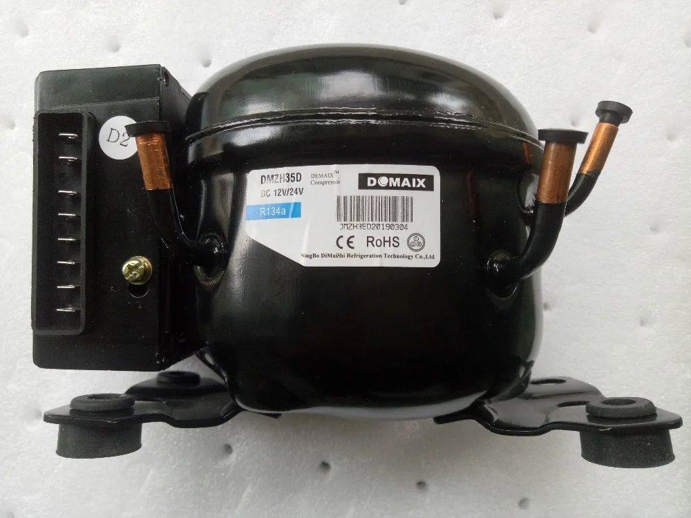 DMZH35D/DMZY35D R134A или R600A DC 12В/24В компрессор холодильника с морозильником|Запчасти для