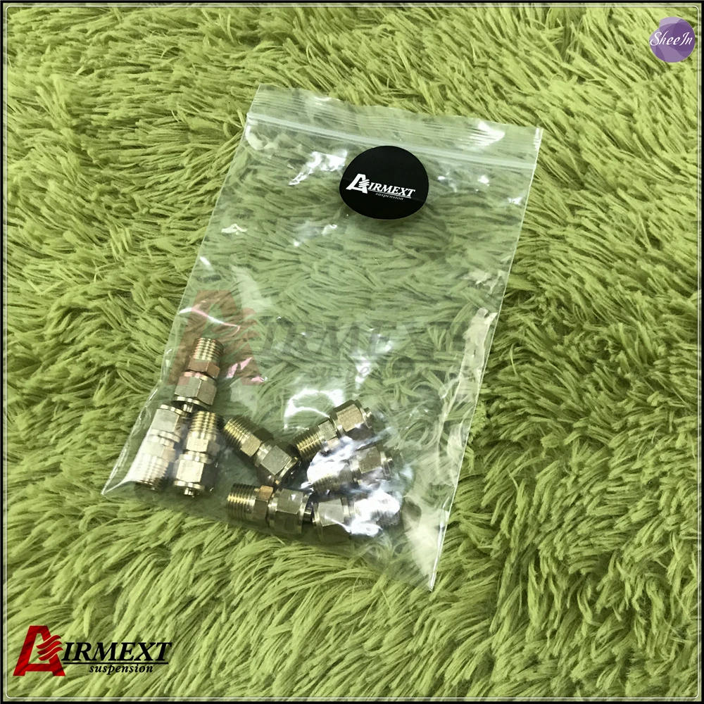 

1/8NP-6mm cupper air fitting straight fitting connect 6mm pipe shoot-through air tap air spring parts pneumaticcupper