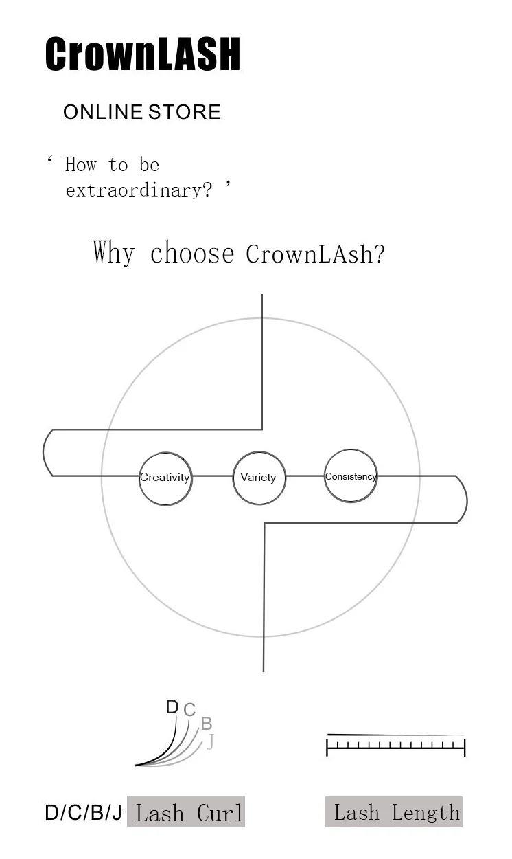 CrownLASH 0,05 2 цвета черный коричневый легкий вентилятор объем ресниц самостоятельно Fanning двухслойные