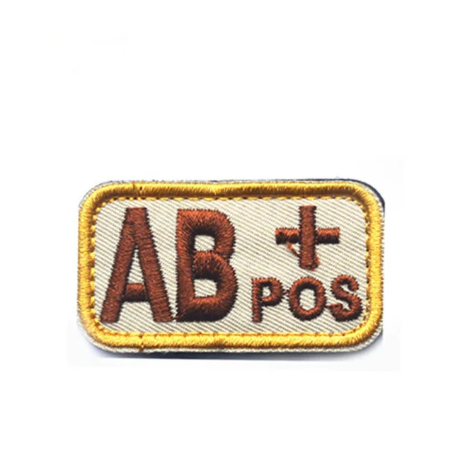 15 Крутая Мода Тип крови патч A+B+ AB+ O+ передний POS A-B-AB-O отрицательный NEG Тип крови патч группа тактический военный значок - Цвет: 15