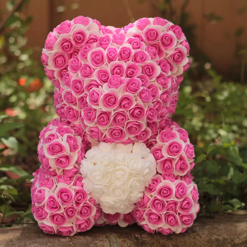 ПЕНА РОЗА bearMulticolor украшение для свадьбы подарок розовый медведь многоцветный