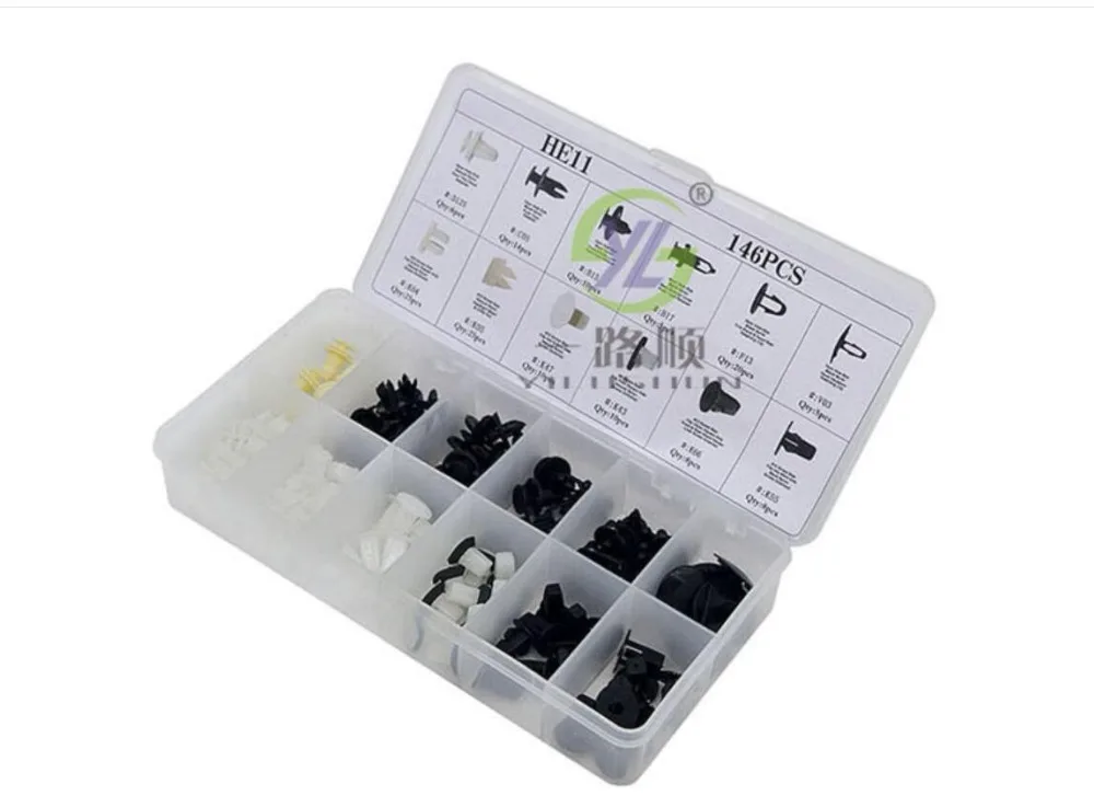 146 шт. пластиковые заклепки для крыльев и дверей автомобиля |