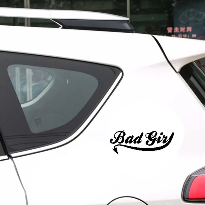 QYPF 16 5 см * 6 BAD GIRL забавная Новинка Шутка автомобильный бампер Виниловая Наклейка