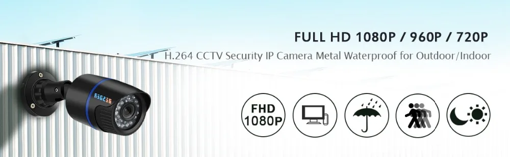 ANBIUX 2,8 мм широкая ip-камера 1080P 960P 720P ONVIF P2P Обнаружение движения RTSP оповещение по электронной почте XMEye 48V наружняя камера видеонаблюдения POE CCTV уличная