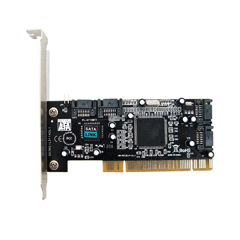 PCI до 4 порт sata карты расширения Silicom изображение 3114 Чипсет Поддержка 3 ТБ HDD с