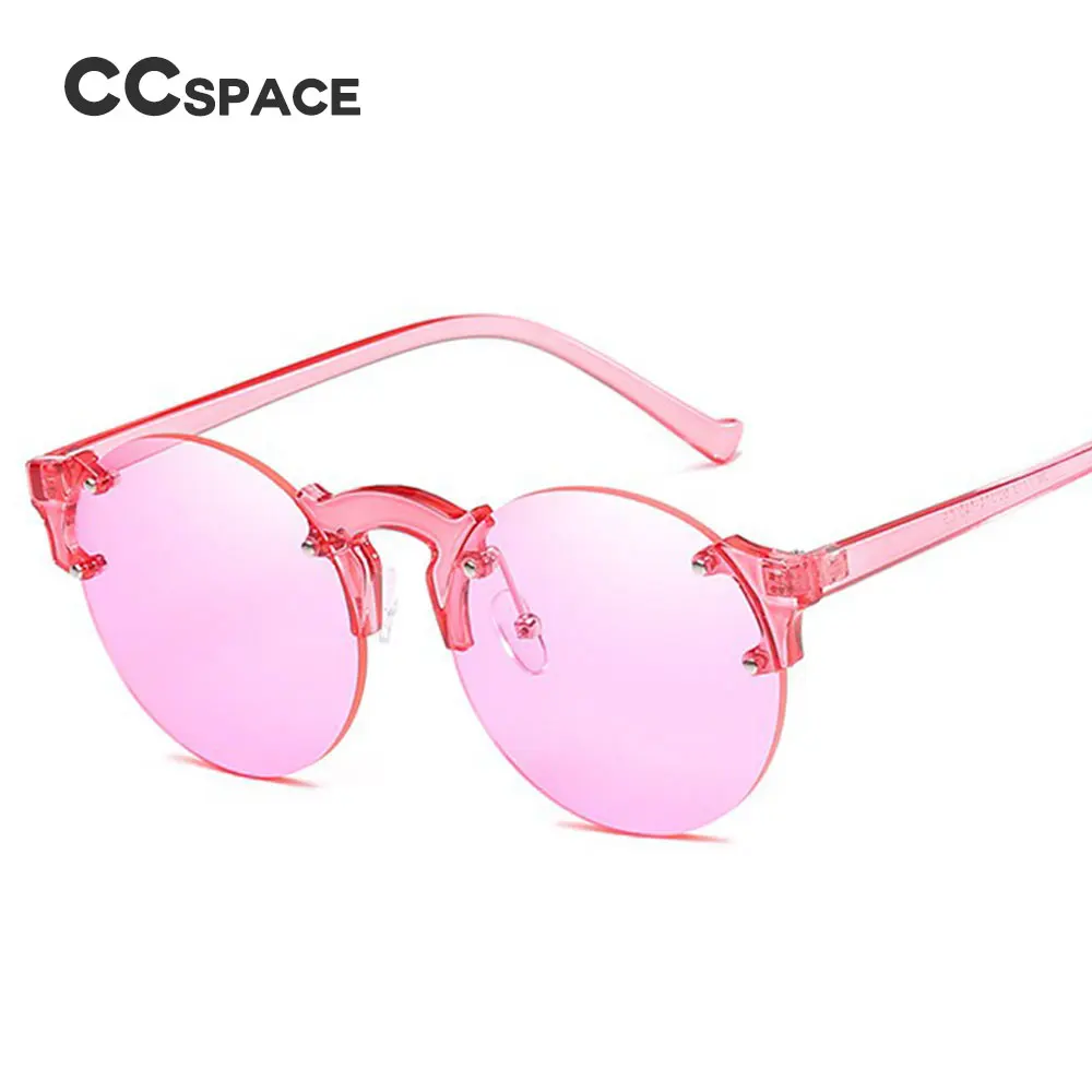 CCSPACE, гламурные круглые прозрачные очки, оправа для женщин, Cateye, розовые очки, фирменный дизайн, прозрачные очки, компьютерные очки, 45221