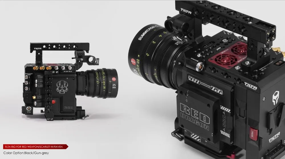 Камера клетка TILTA + красный модуль ввода/вывода для красного оружия RAVEN с рисунком