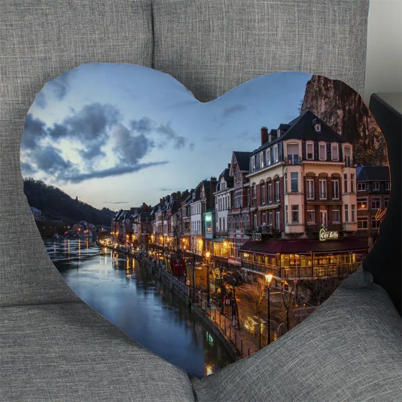 Изготовленный На Заказ Бельгия сердце накидка для подушки застежка молния