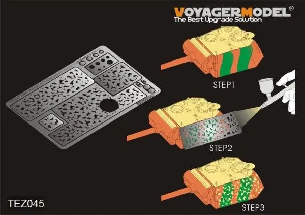 RealTS 1/35 Voyager TEZ045 немецкий AFV дисковый шаблон Маскировочный трафарет