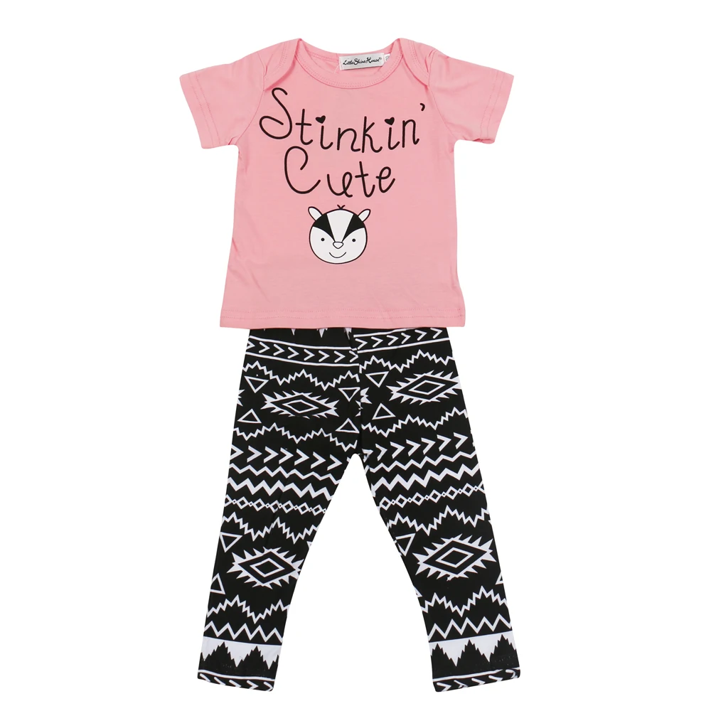 2019 Лидер продаж Одежда для новорожденных маленьких девочек комплекты одежды