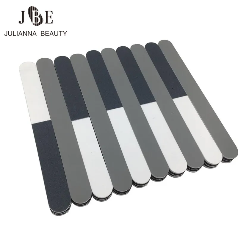 

25Pcs Pro High Quality Nail File Black&White Nail Art Polisher Manicure Nail Art Tips 3 Sides Sanding Polish Buffer File Sponge
