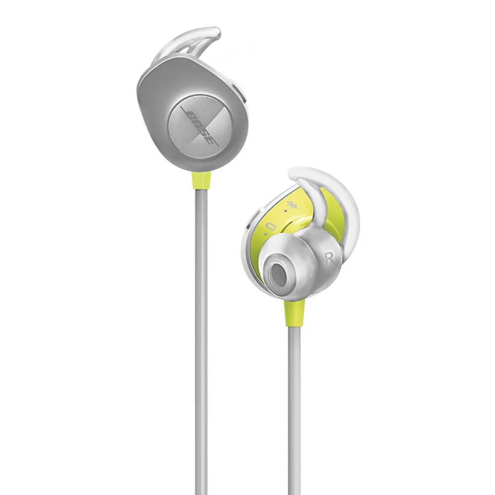 Bose наушники SoundSport, беспроводные Bluetooth наушники, спортивные наушники с защитой от пота, музыкальная гарнитура, встроенное управление с микрофоном