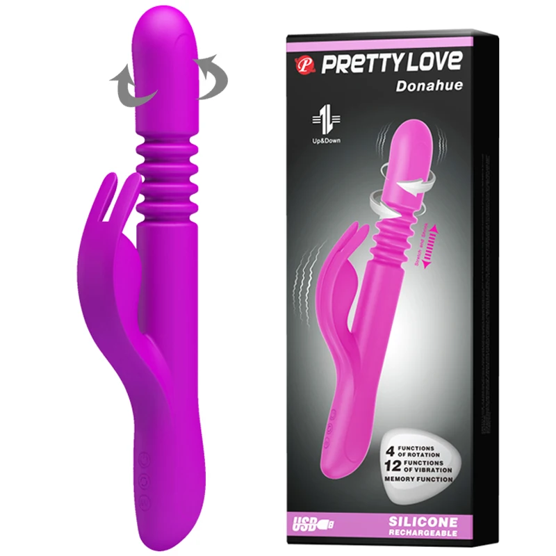 Секс товары Вибраторы 4 частоты вращающийся Телескопический Массаж точки G