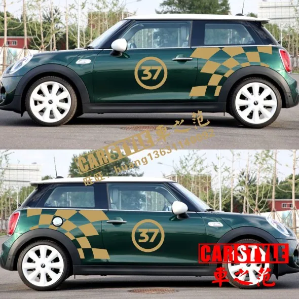 Совершенно новая наклейка для кузова автомобиля в оригинальном стиле JCW узор mini