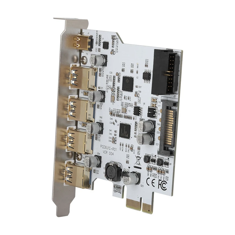 Pci-E к Usb3.0 4-портовый адаптер Type-C Разъем для карты расширения двойной интерфейс